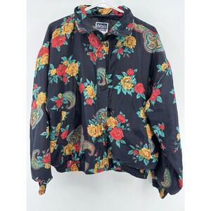 Vintage Details Sportswear Women's 80s Silk Bomber Jacket Retro Streetwear L